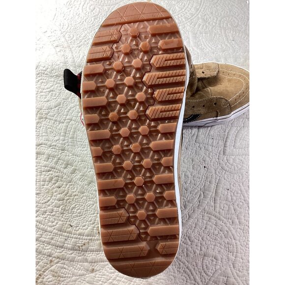 Vans MTE Brown Suede High-Top Sneakers*Plaid Lining*UltraCush Tech*Men 8.5*EUC - Picture 10 of 13